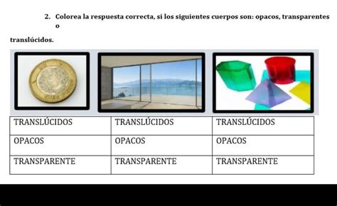 Exemplos De Objetos Transparentes Translúcidos E Opacos