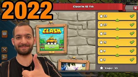 CLASH 10 YIL ETKİNLİĞİ 2022 YILI EN KOLAY 3 YILDIZ CLASH OF CLANS