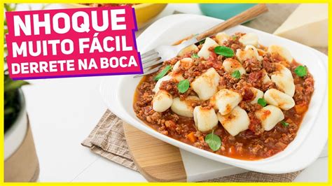 Nhoque De Batata Muito F Cil Que Derrete Na Boca Molho Bolonhesa