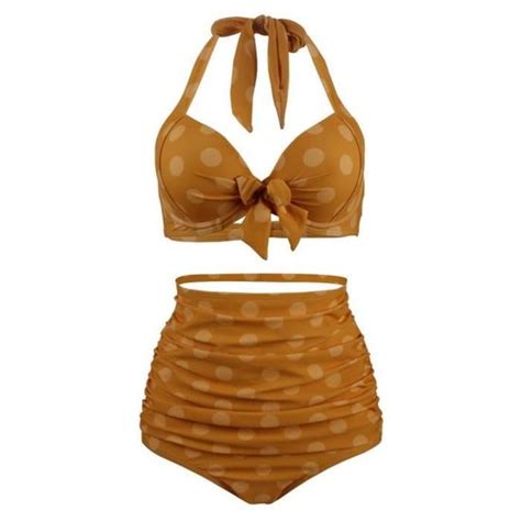 Maillot de bain Bikini plissé rouge haut bleu marine avec points blancs bas femme classique