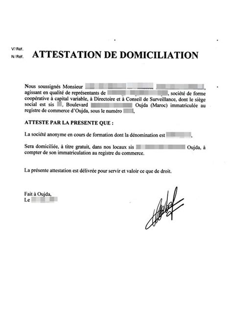 Lettre Domiciliation Salaire