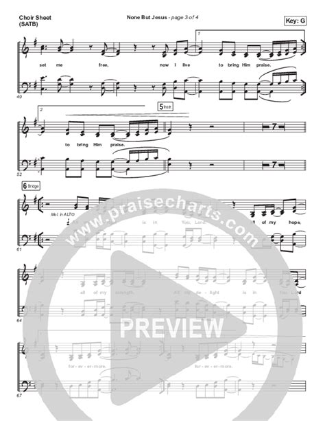 None But Jesus Choir Sheet Music PDF Hillsong UNITED PraiseCharts