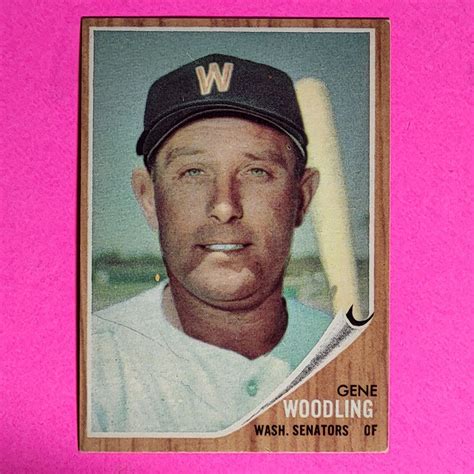 Topps Baseball Gene Woodling Green Tint Senators Ex Mt