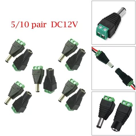 ADAPTATEUR CONNECTEUR D ALIMENTATION homme femme DC facile à installer