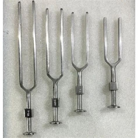 Silver 4 Piece Stainless Steel Tuning Fork Set At Rs 350 Set In Ambala