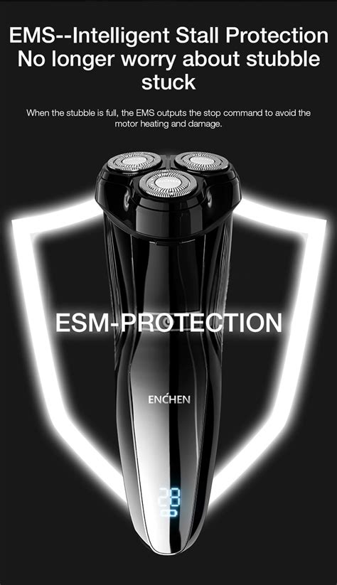 New Enchen Gentleman 5S Electric Shaver Intelligent 3D Floating Cutter ...