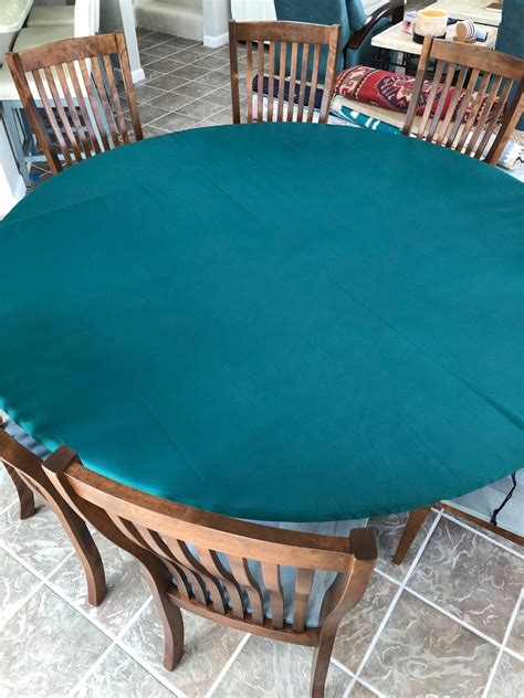 Fitted Felt Poker Table Cloth Elastic Edge for Round | Etsy