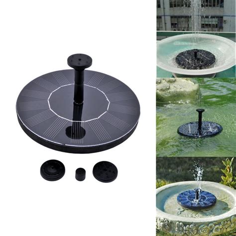 Solar Powered Pond Fountain Floating Water Pump Solar Panel Garden