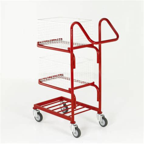 Three Tier Basket And Tray Trolleys SHS Handling Solutions