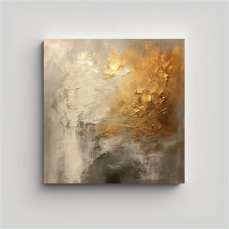 Cuadro Pintura Abstracta Oro Movimiento Luminosidad Carl H DecoCuadros