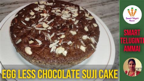 Egg Less Chocolate Suji Cake Birthday Celebration With Home Made Cake