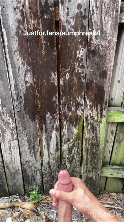 Boner Peeing While Jerking Off On A Fence Outside Gay Twink Porn Feat