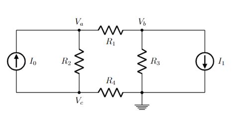 Solved Given I0 I1 R1 R2 R3 R4 Write Equation To Find