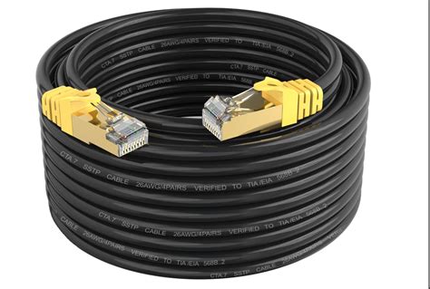 Ldkcok Cat 7 Internet Cable 30ft Cat7 Outdoor Ethernet Cable 30 Ft 26awg Heavy Duty Cat7