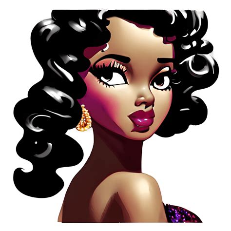 Gorgeous Melanin Black Betty Boop Pin Up Girl · Creative Fabrica