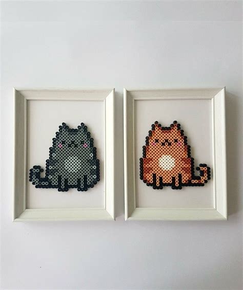 Cats Hama Beads ~ Handuşka ~ Beads Handu Diy Perler Bead Crafts