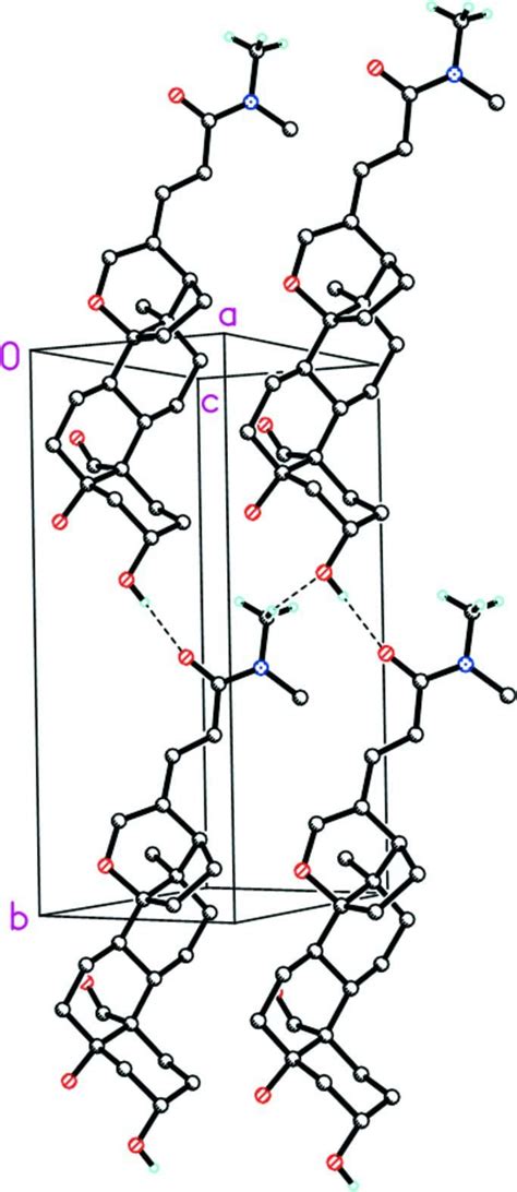 Packing Diagram Showing The Intermolecular O H···o Hydrogen Bonds And Download Scientific