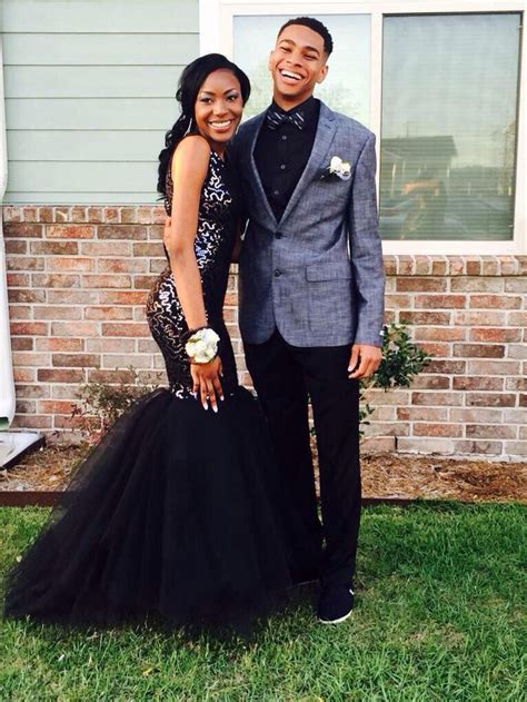 Black And Silver Prom Couples Black Prom Prom Goals