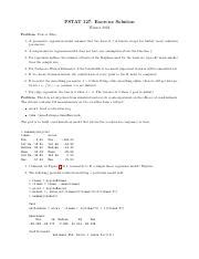 W22Section10 Prac Pdf PSTAT 127 Exercise Solution Winter 2022