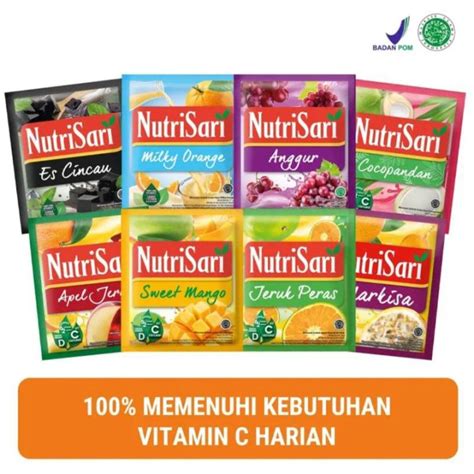 Nutrisari All Varian Renceng Isi Sachet Gr Lazada Indonesia