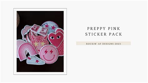 Preppy Pink Sticker Pack