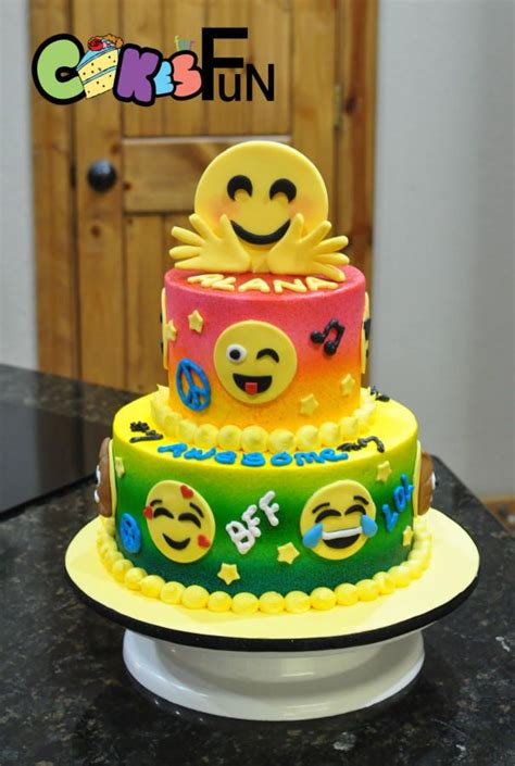 Emoji Birthday Cake - Cakes For Fun