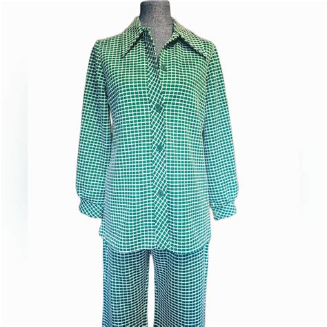 Vintage Leisure Suit Montgomery Ward 2 Piece Set Gem