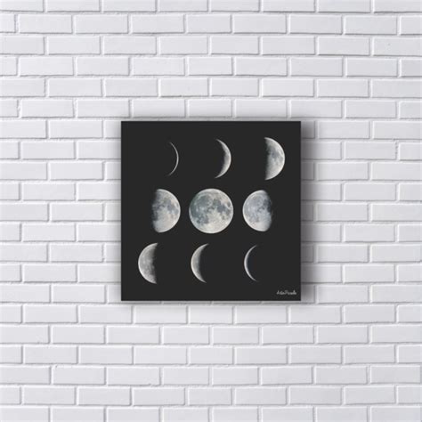 Placa Decorativa Fases Da Lua Tamanho P Elo7 Produtos Especiais