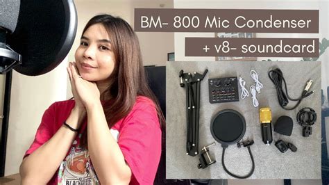 BM 800 Condenser Microphone V8 Soundcard Full Review Setup Audio