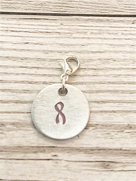 Breast Cancer Charm For Bracelet Pink Ribbon Charm Bracelet Charms