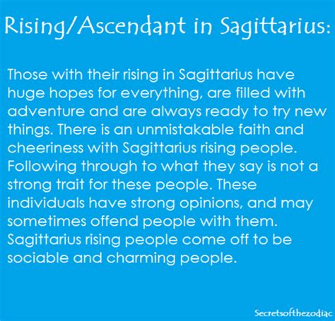 Sagittarius Ascendant Sign Sagittarius Zodiac Signs Astrology