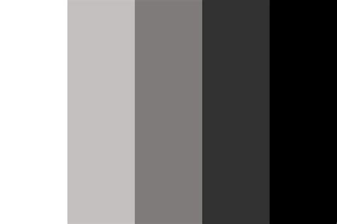 Reverse Monochromatic White Color Palette