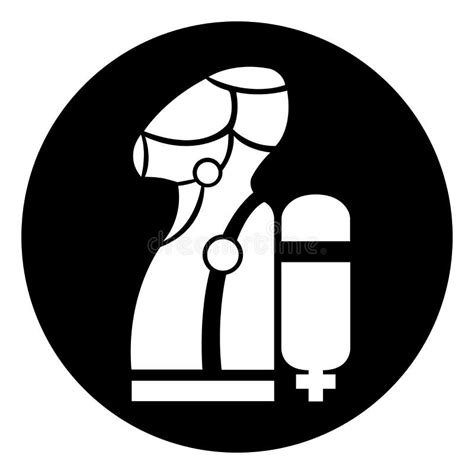 Usar Símbolo De Scba Signo De Ilustración De Vector Aislamiento En