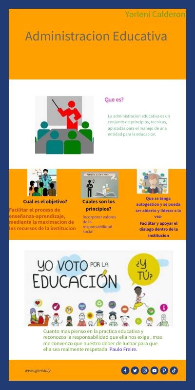 INFOGRAFÍA ADMINISTRACION EDUCATIVA YORLE