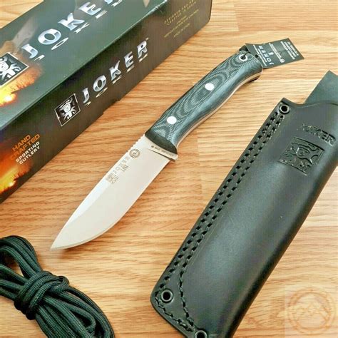 Joker Lynx Fixed Knife Bohler N Steel Full Tang Blade Micarta