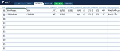 Planilha de Manutenção Preventiva Baixe Grátis Keepfy