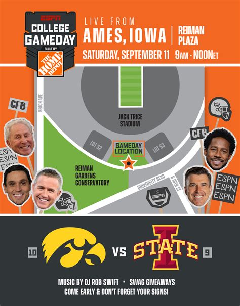 College Gameday Built By The Home Depot Returns To Ames For First Ever