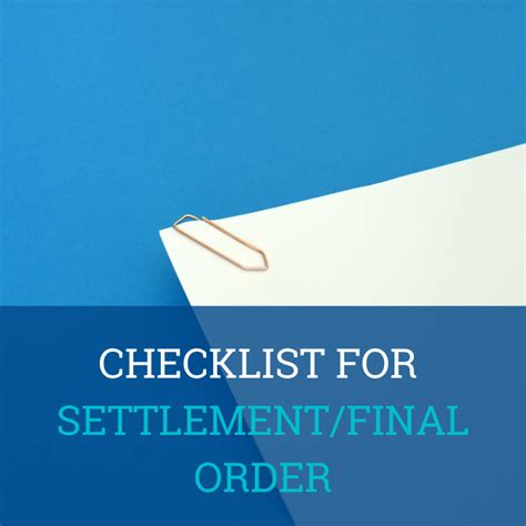 Illinois Divorce Settlement Checklist The Gitlin Law Firm