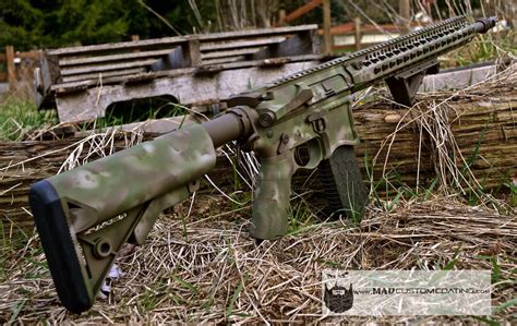 Seekins Precision AR15 in Cerakote A-Tacs camo - Mad Custom CoatingMad ...