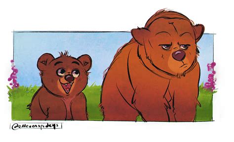 235645 Safe Artiststellarspideys Kenai Brother Bear Koda Brother Bear Bear Grizzly