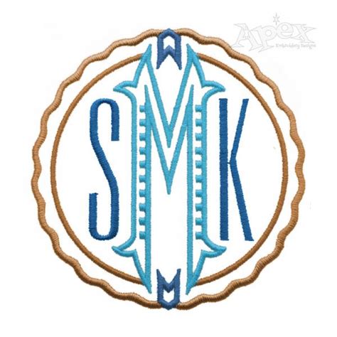 Label Monogram Embroidery Font Apex Monogram Designs And Fonts