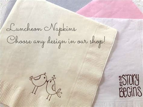 Luncheon Napkins Dinner Napkins Bridal Shower Supplies - Etsy