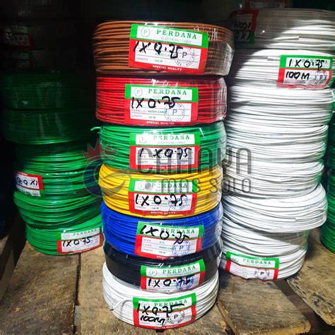 Jual Kabel Listrik Serabut Perdana 1x0 75 NYAF 18 AWG 100 Meter Roll