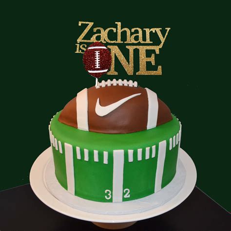 Football Cake Topper First Birthday Football Cake Topper Etsy