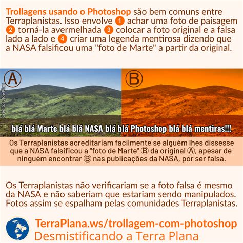 Trollagens Feitas Por Terraplanistas Ajuda Do Photoshop Terraplana Ws