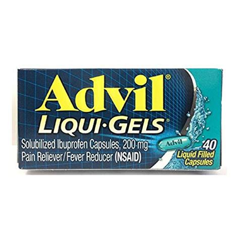 Buy Advil Liqui Gels Pain Reliever And Fever Reducer 200 Mg 40 Liquid