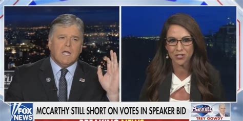 Lauren Boebert Confronts Sean Hannity Over Her Opposition To Mccarthy