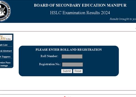 BSEM Class 10 Result 2024 Manipur Board SSC Results On Result Bosem In