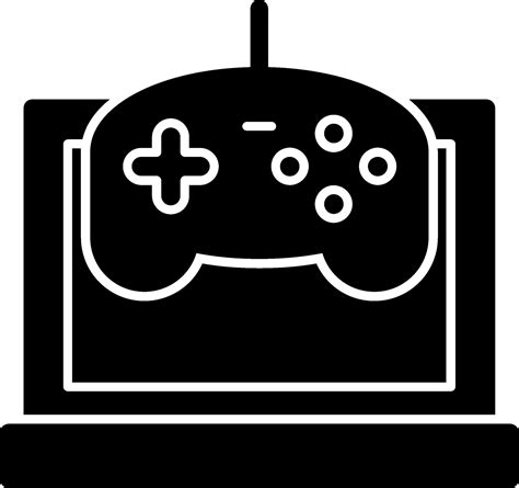 Game Controller Glyph Vector Art At Vecteezy