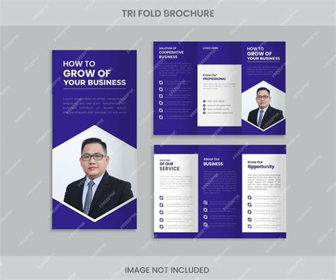 Premium Vector Digital Tri Fold Brochure Design